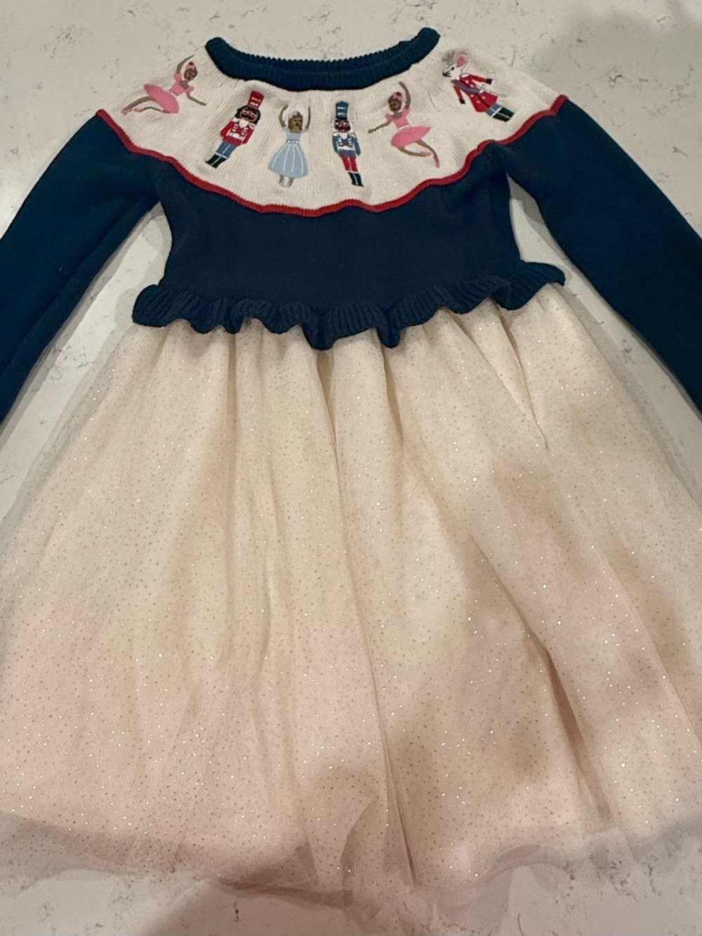 Gymboree Navy and Cream Nutcracker NYC Ballet Dress